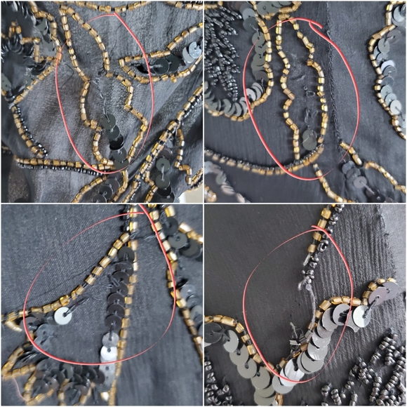 Papell boutique evening beaded dress 8 - Picture 15 of 15